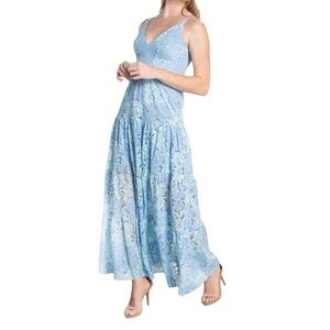 New Women’s Dress the Population Melina Two Tone Lace Dress Size M